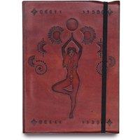 KDMD Small Notebook with strap - Cosmic Goddess in Maroon