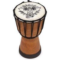 KDMD Elephant Wide Top Djembe Drum - 20cm in Brown