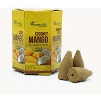 KDMD Pack of 10 Masala Backflow Incense - Coconut & Mango in Yellow