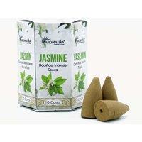 KDMD Pack of 10 Masala Backflow Incense - Jasmine in White
