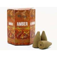 KDMD Pack of 10 Masala Backflow Incense - Amber in Brown