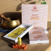 KDMD Pack of 15 Natural Incense Smudge Bricks & Burner - Palo Santo in Baby Blue