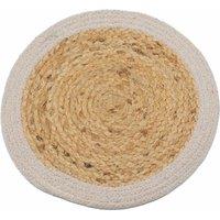 KDMD Place Mat - Jute & Cotton 30cm in Cream