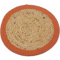 KDMD Place Mat - Jute & Cotton 30cm in Maroon