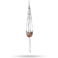 KDMD Macrame Pot Holder Beaded - Natural - 1Meter in Brown