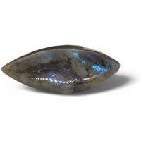 KDMD Madagascar Labradorite Leaf Stone (approx 15-20gms 45-55mm) in Grey