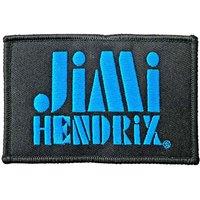 Jimi Hendrix Patch Stencil Logo new Official Black Iron On