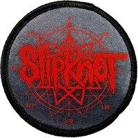 Slipknot Logo & Nonagram Standard Printed Patch in Black