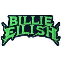 Billie Eilish Patch Flame Green new Official 9x5cm | Size: 9x5 cm