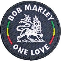 Bob Marley Patch Lion new Official Black