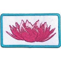 Imagine Dragons Patch Lotus Flower Band Logo Official Embroidered woven iron on in Black