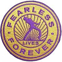 Queen Patch Fearless Band Logo new Official Embroidered woven iron on in Black