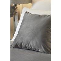 Soiree 'Melanie' Luxe Velvet Filled Cushion in Dark Grey | Size: 43 cm x 43 cm