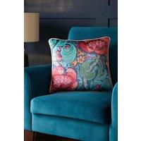 Laurence Llewelyn-Bowen 'Down the Dilly' Soft Touch Velvet Filled Cushion in Blue | Size: 43 cm x 43 cm