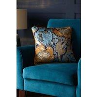 Laurence Llewelyn-Bowen 'Down the Dilly' Soft Touch Velvet Filled Cushion in Mustard | Size: 43 cm x 43 cm