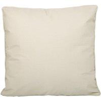Fusion 'Plain Dye' Water & UV Resistant Filled Cushion in Natural | Size: 43 cm x 43 cm
