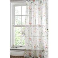Dreams & Drapes 'Spring Glade' Nature Inspired Print Voile Panel | Size: 140 cm width x 183 cm drop
