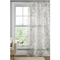 Dreams & Drapes 'Tiverton' Voile Panel in Green | Size: 140 cm width x 229 cm drop