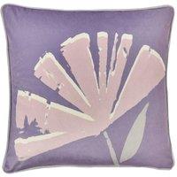 Fusion 'Alma' Soft Touch Velvet Filled Cushion in Lilac | Size: 43 cm x 43 cm