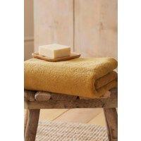 Drift Home 'Abode' Soft Heavyweight Cotton Towel in Mustard