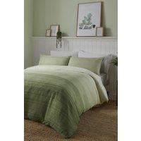 Fusion 'Fairhaven' Easy Care Duvet Cover Set in Green | Size: Double