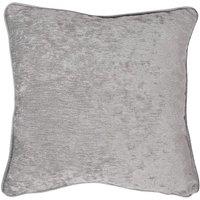 Curtina 'Textured Chenille' Textured Filled Cushion in Grey | Size: 43 cm x 43 cm