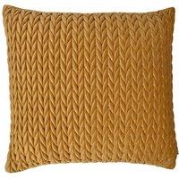Laurence Llewelyn-Bowen 'Amory' Luxe Velvet Filled Cushion in Gold | Size: 43 cm x 43 cm