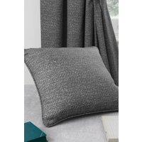 Dreams & Drapes 'Pembrey' Textured Filled Cushion in Charcoal | Size: 43 cm x 43 cm