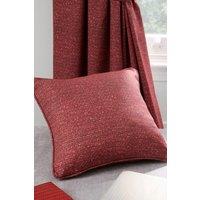 Dreams & Drapes 'Pembrey' Textured Filled Cushion in Red | Size: 43 cm x 43 cm