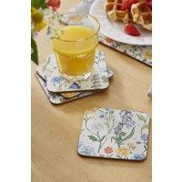 Ulster Weavers 'Cottage Garden' Floral Printed MDF Coasters (4 Pack)