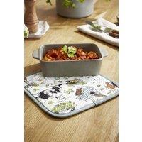 Ulster Weavers 'Portman Farm' Animal Print 100% Cotton Pot Mat in Grey