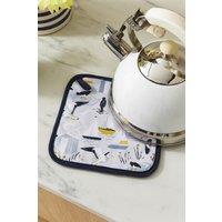 Ulster Weavers 'Seashore' Animal Print 100% Cotton Pot Mat in Blue