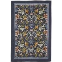 Ulster Weavers 'Finch & Flower' Animal Print 100% Cotton Tea Towel in Navy
