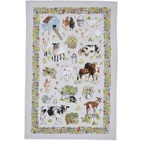 Ulster Weavers 'Portman Farm' Animal Print 100% Cotton Tea Towel in Grey