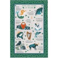 Ulster Weavers 'Myths & Legends' Graphic Print 100% Cotton Tea Towel in Green