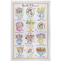 Ulster Weavers 'Birth Flowers' Floral 100% Cotton Tea Towel