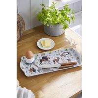 Ulster Weavers 'Portman Farm' Animal Print 70% Polypropylene Small Tray in Grey