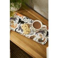Ulster Weavers 'Feline Friends' Animal Print 70% Polypropylene Small Tray in Cream