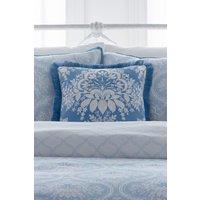 Appletree 'Alexia' Velvet Filled Cushion in Blue | Size: 43 cm x 43 cm