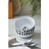 Ulster Weavers 'Feline Friends' Animal Print Porcelain Bowl in White