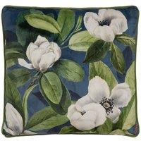 Soiree 'Alaya' Velvet Filled Cushion in Teal | Size: 43 cm x 43 cm