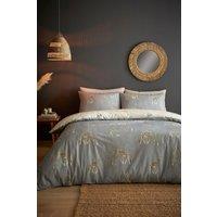 Fusion 'Milo Giraffe' Easy Care Reversible Duvet Cover Set in Grey | Size: Single