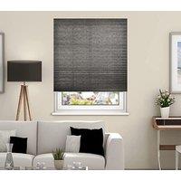 New Edge Blinds Temporary Dim Out Pleated Blind Shade 200cm Drop 60cm Width Charcoal Grey Pleated Blind | Size: 60 cm width x 200 cm drop