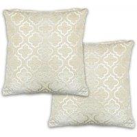 New Edge Blinds Marrakesh Cushion Cover in Cream | Size: 43 cm x 43 cm