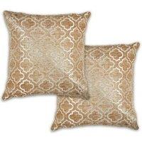 New Edge Blinds Marrakesh Cushion Cover in Gold | Size: 43 cm x 43 cm