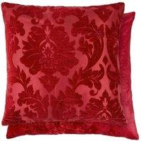New Edge Blinds Baroque Cushion Cover in Red | Size: 43 cm x 43 cm