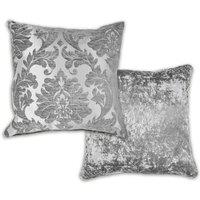 New Edge Blinds Baroque Cushion Cover in Grey | Size: 43 cm x 43 cm