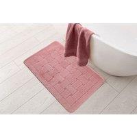 New Edge Blinds Shades Collection Bath Mat in Pink | Size: 45 cm width x 75 cm drop