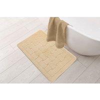 New Edge Blinds Shades Collection Bath Mat in Cream | Size: 45 cm width x 75 cm drop