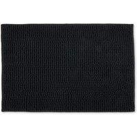 New Edge Blinds Marlow Collection Soft Touch Non-Slip Bathroom Rug in Black | Size: 45 cm width x 75 cm drop